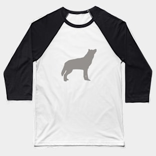 Wolf Silhouette Baseball T-Shirt